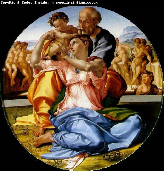 Michelangelo Buonarroti The Holy Family with the infant St. John the Baptist